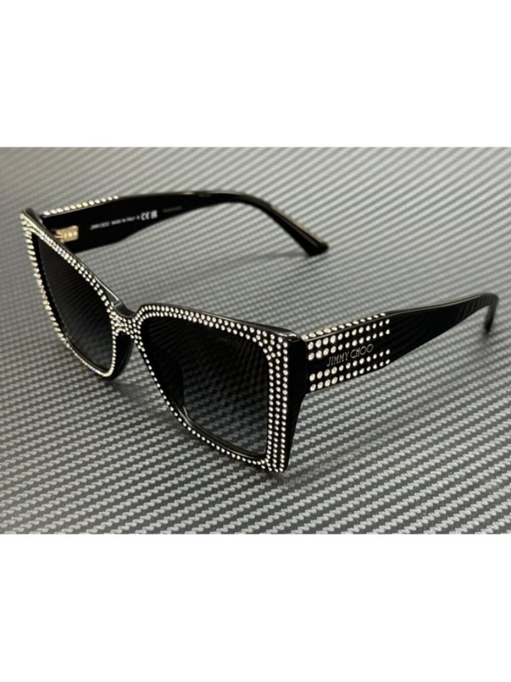 New Jimmy Choo Women Black Sunglasses 54-17-140